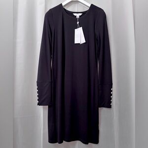 Lilly Pulitzer Ellis UPF 50 Black Noir Dress M